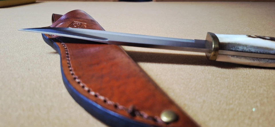 Puma 2013 SGB Bowie acero alemán 6116396 13/RC mango de ciervo con funda... como nuevo Foto 2 de 4