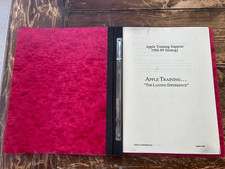 Apple Confidential 1988-89 Training Strategy Binder   Rare Internal Document