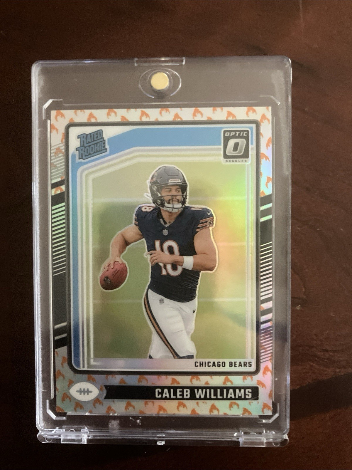 2024 Panini Donruss Optic 201 Caleb Williams Rated Rookie Fire Emoji SSP 🔥
