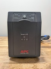 APC Smart UPS SC420 420VA 260W UPS Battery Removed For Parts or Repair