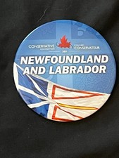 Conservative Party of Canada 2011 Convention Button Newfoundland and Labrador