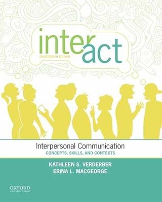 Inter-Act: Interpersonal - Paperback, by Verderber Kathleen S.; - Acceptable