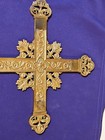 Large Vintage Brass Crucifix  24×13  — photo 7