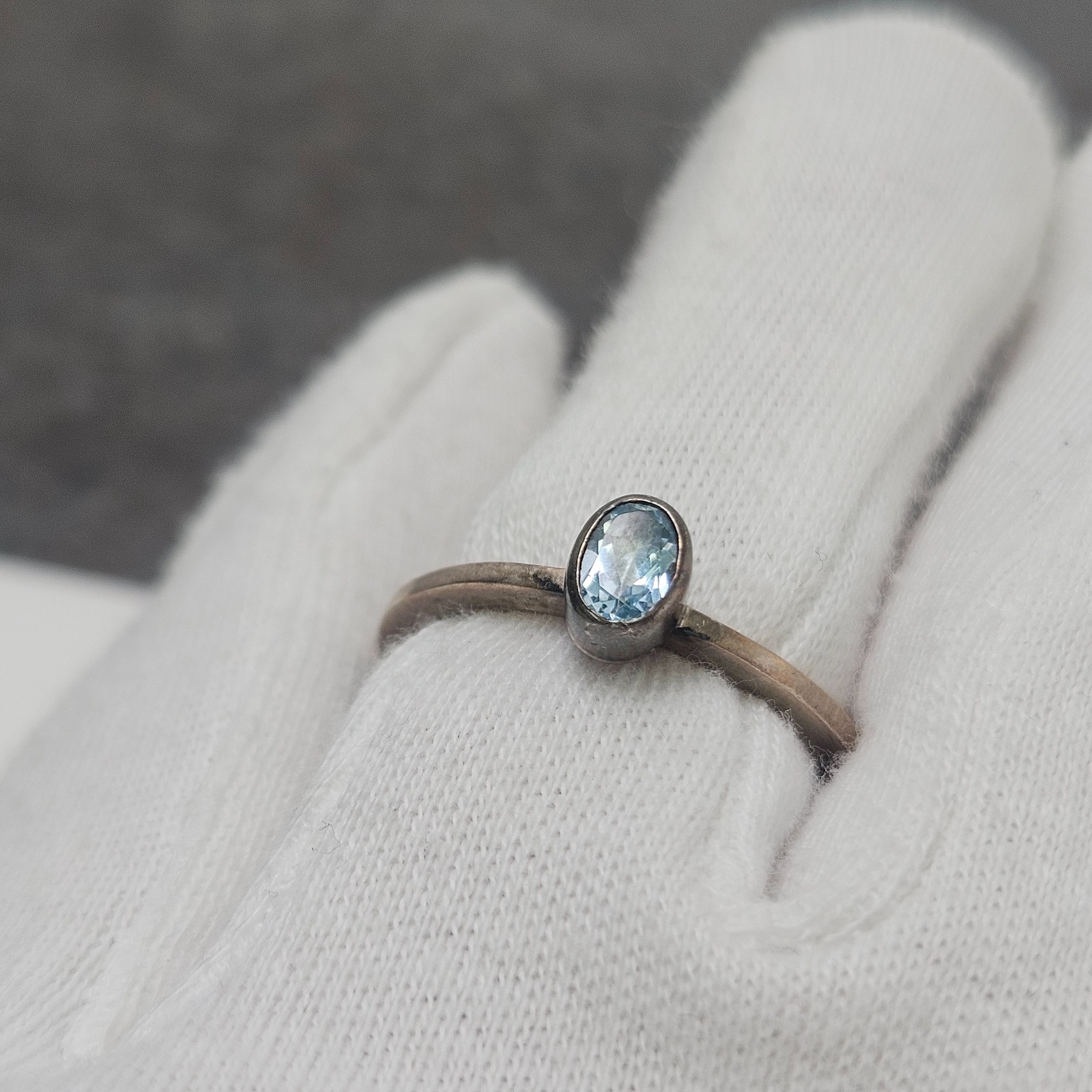 Vintage Sterling Silver 925 Stackable Ring Band O… - image 1