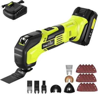 Cordless Oscillating Tool with 22pcs Accessories, 6 Speed Control | UL Certifica