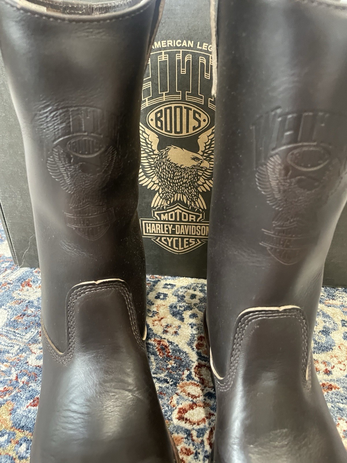 WHITE'S BOOTS x HARLEY DAVIDSON SIZE 8.5D MADE IN USA!!! RARE!!! NEW!!! image 5