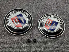 7pcs Bmw Alpina 82mm74mm Wgrommets Front Rear Emblem Badge Steering Wheel Cap
