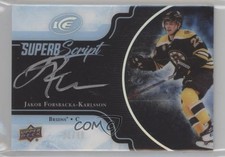 2017-18 Upper Deck Ice Superb Script 21/49 Jakob Forsbacka-Karlsson Auto 0o5t