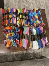 Lot of  290+ Vintage  Embroidery Floss Thread- DMC/INTERBIRD/ PRISM/ Beechwood