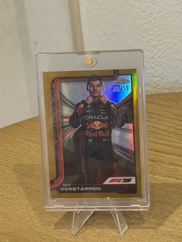 2025 Topps Chrome Formula 1 F1 Max Verstappen Portrait Gold /50