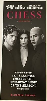 CHESS BROADWAY NEUES THEATER MUSICAL FLYER -AARON TVEIT/LEA MICHELLE