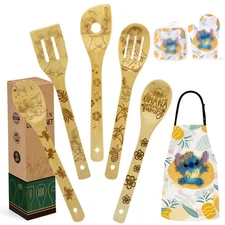 Mom Gift Set Women Christmas Gift Wooden Cooking Spoons Bamboo Kitchen Cooking U
