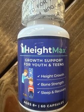 HEIGHTMax GROWTH MAXIMIZER-Get taller and INCREASE BONE GROWTH 60 Capsules