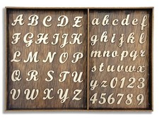 552 Pieces 0.75 Inch Mini Unfinished Wooden Letters Uppercase  Lowercase Unpai