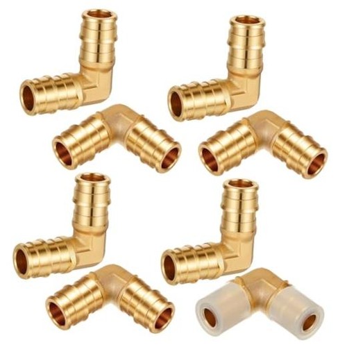 Pack 1/2" PEX A Expansion 90 Degree Brass Elbow 1/2"x 1/2" 8 90 Degree Elbow