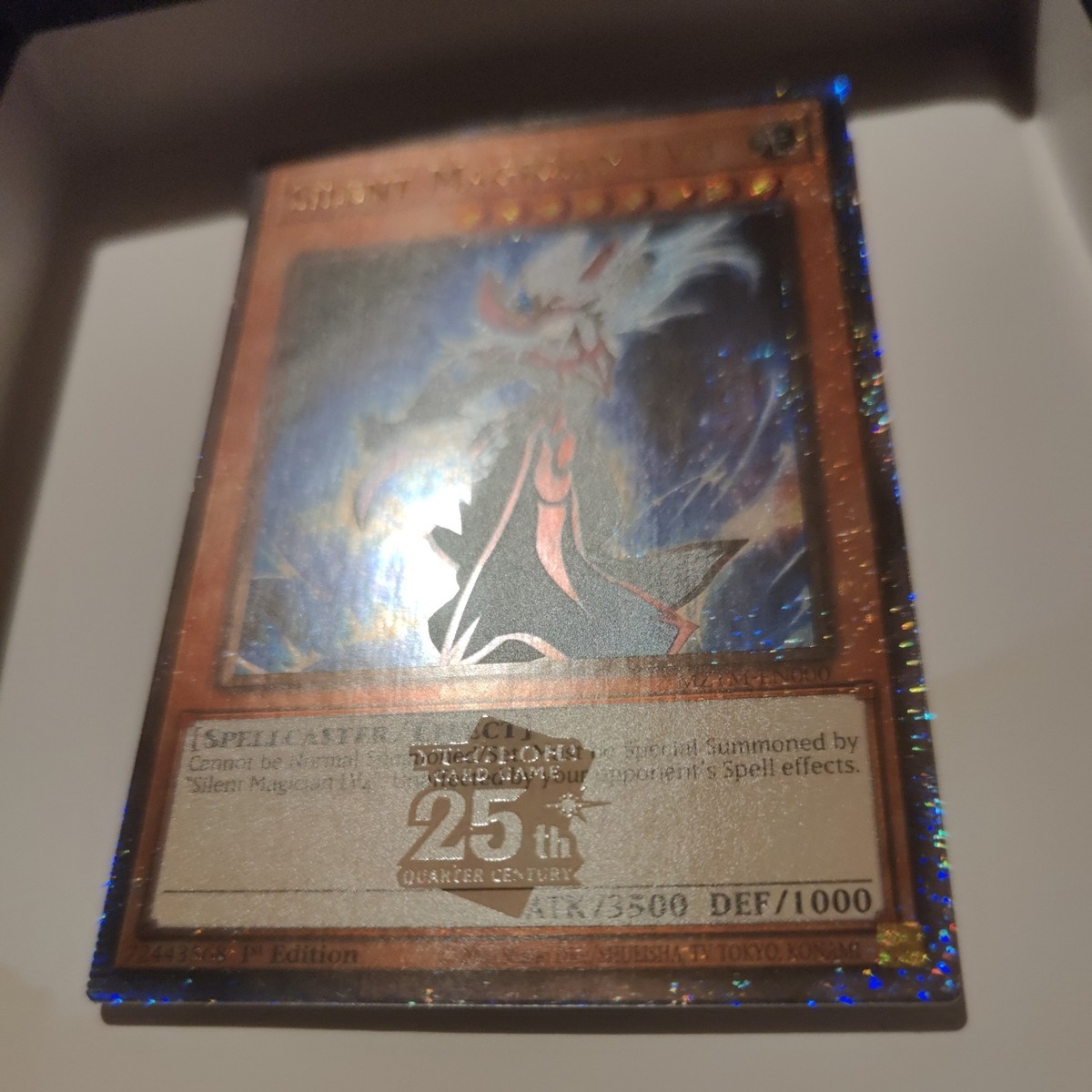 Yugioh Silent Magician LV8 MZTM-EN000 Quarter Century Secret Rare