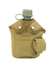 US Feldflasche Kst mit Becher+H&uuml;lle coyote ,Outdoor, Camping, Army -NEU-