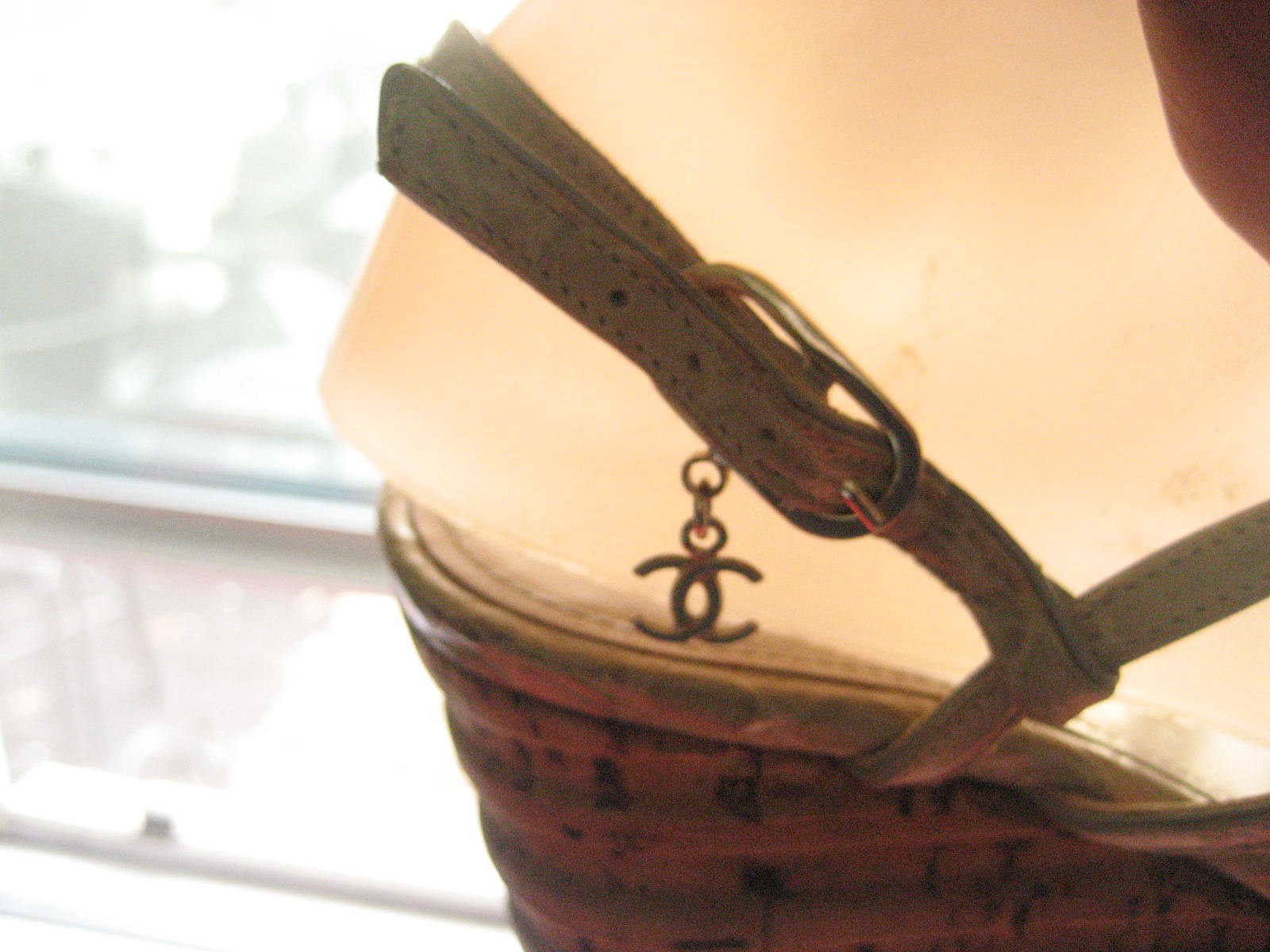 WOMEN'S CHANEL WEDGES CORK HEELS SHOES US 7 EUR 37.5 thumbnail 10