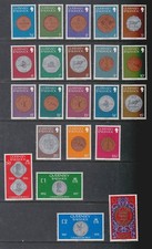 Guernsey 1979-81 Mint MNH Definitive Coins Bailiwick Currency Double Pence Crest