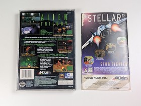 Alien Trilogy Sega Saturn CIB Original Longbox Manual Nr Mint Disc +Registration
