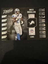 Ameer Abdullah #3 Prestige NFL Football 2016 Detroit Lions “Hardware”