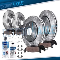 10pc Front Rear Drilled Brake Rotors and Pads Kit for 2018 - 2022 Honda Accord (For: More than one vehicle)