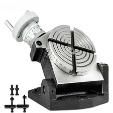 SIHAO Teilapparat Rundtisch 100mm Horizontal-Vertikal Teilkopf Schwenkbar