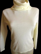 True Vintage Womens Cowl Sweater Large 1980s Top Shirt Erica Acrylic Turtleneck