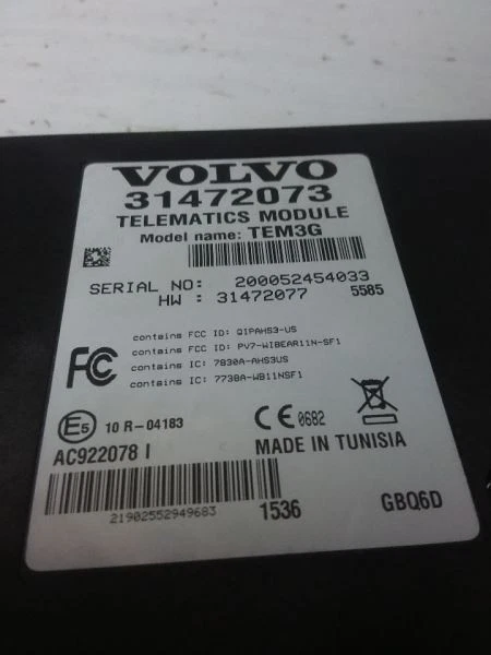 Módulo de control telemático Volvo V60 2016 31472073 Foto 4 de 4