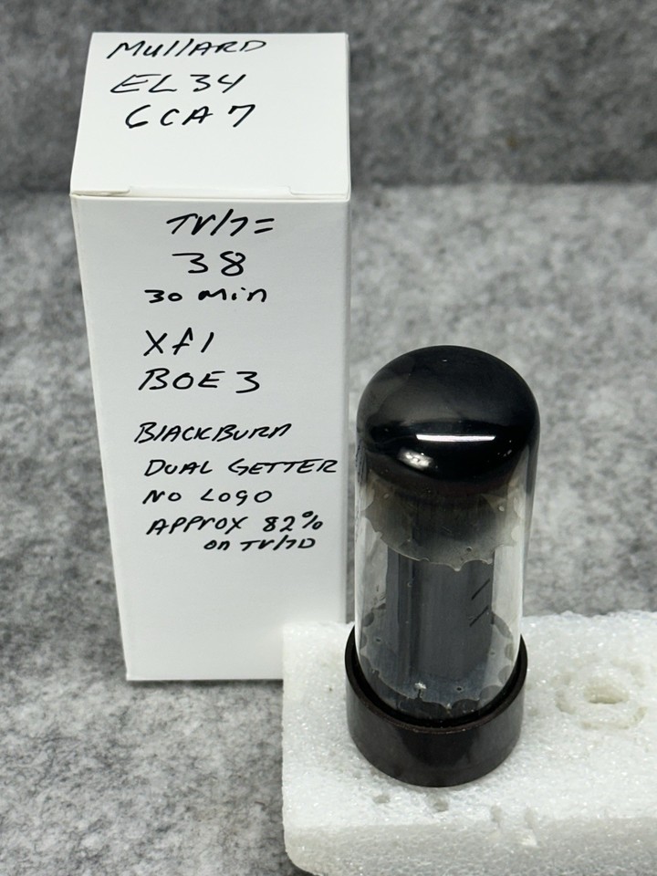 Lot De 8 Tubes EL34 Mullard Blackburn Xf2 O-getter - Occasion