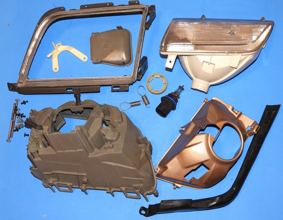 Conjunto de lámpara de faros delanteros LH 1990-02 Mercedes-Benz R129 OEM - ¡BONITO!! Foto 3 de 4