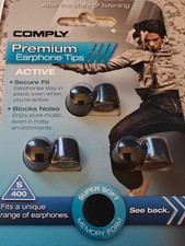 Comply S400 "Active" Premium Earphone Tips Medium 3 Pairs - New Old Stock