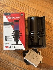 C031 HyperX QuadCast S RGB LED USB Cardioid Microphone - Black