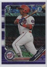 2019 Bowman Chrome Prospects Purple Shimmer Refractor Israel Pineda #BCP-247 yf0