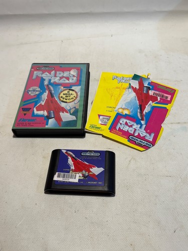 Sega Genesis Video Game Raiden Trad E Bit Memory