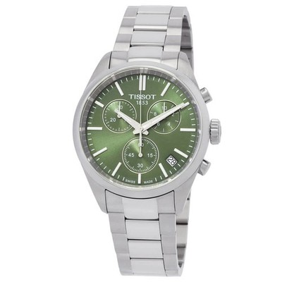 Tissot PR 100 Chronograph Quartz Green Dial Men's Watch T150.417.11.091.00