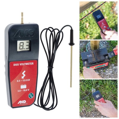 AKO Digital DUO Voltmeter - Zaunprüfer & Batterietester Weidezaun