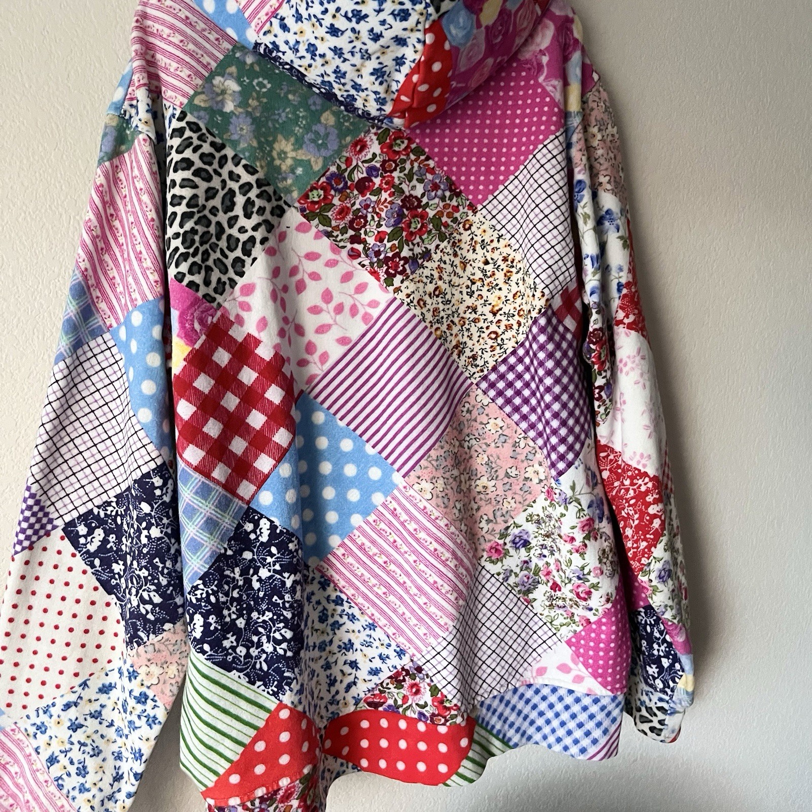 Teddy Fresh Patchwork Style Thick 100% Cotton Hoo… - image 6