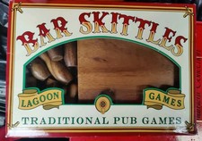 Bar skittles hand made wooden traditional pub game Lagoon Games RARE