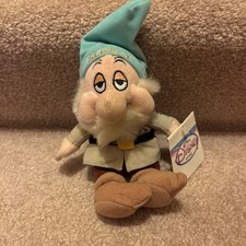 vintage Disney Store Sleepy Dwarf plush toy from Snow White and the Seven Dwarfs
