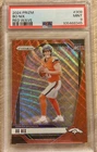 2024 Panini Prizm Bo Nix Red Wave /149 RC PSA 9 Broncos #309