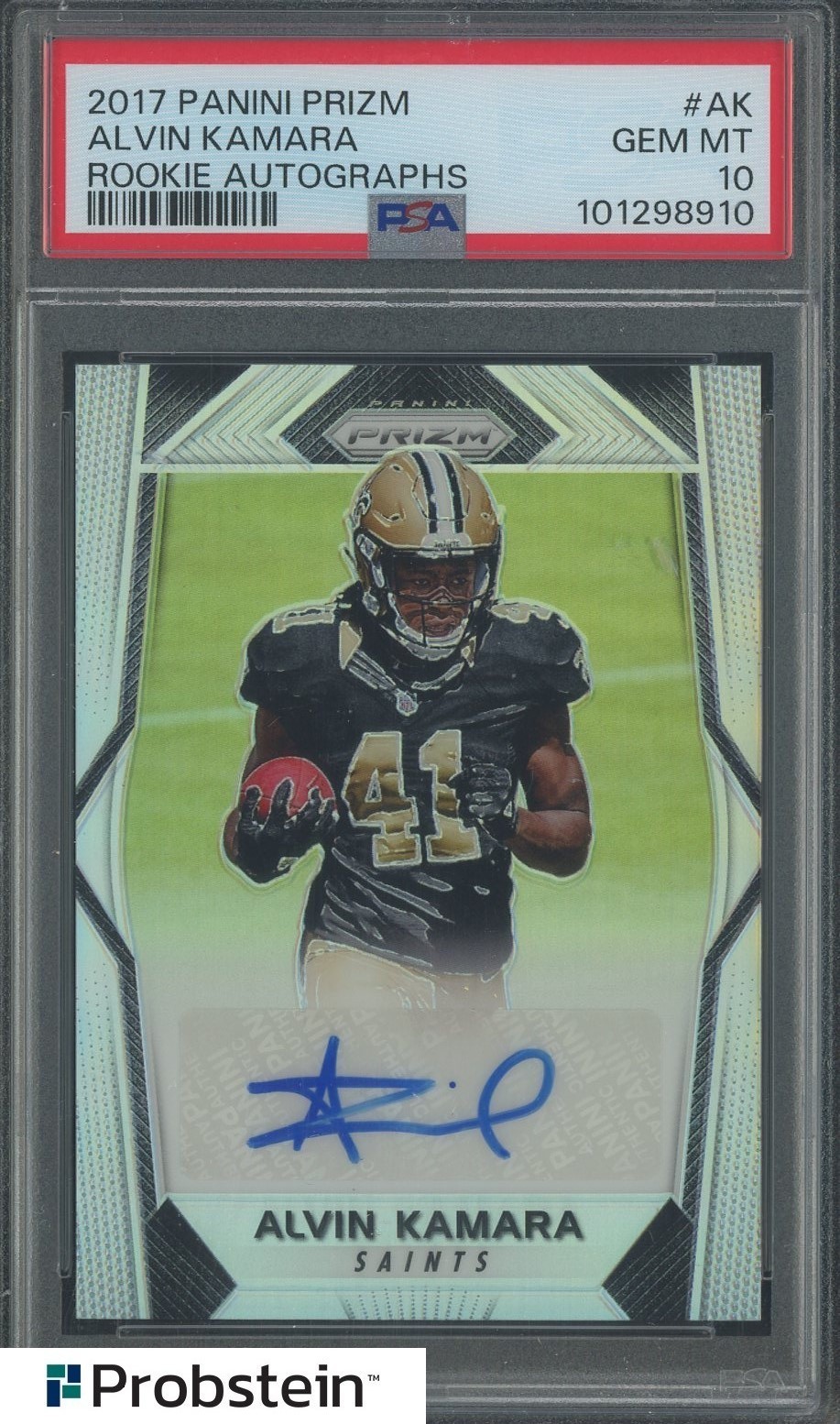 Alvin Kamara Panini Flawless Rookie Autograph #RAAK Silver