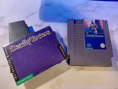 Deadly Towers (Nintendo NES, 1987) Game Cartridge & Manual - Tested