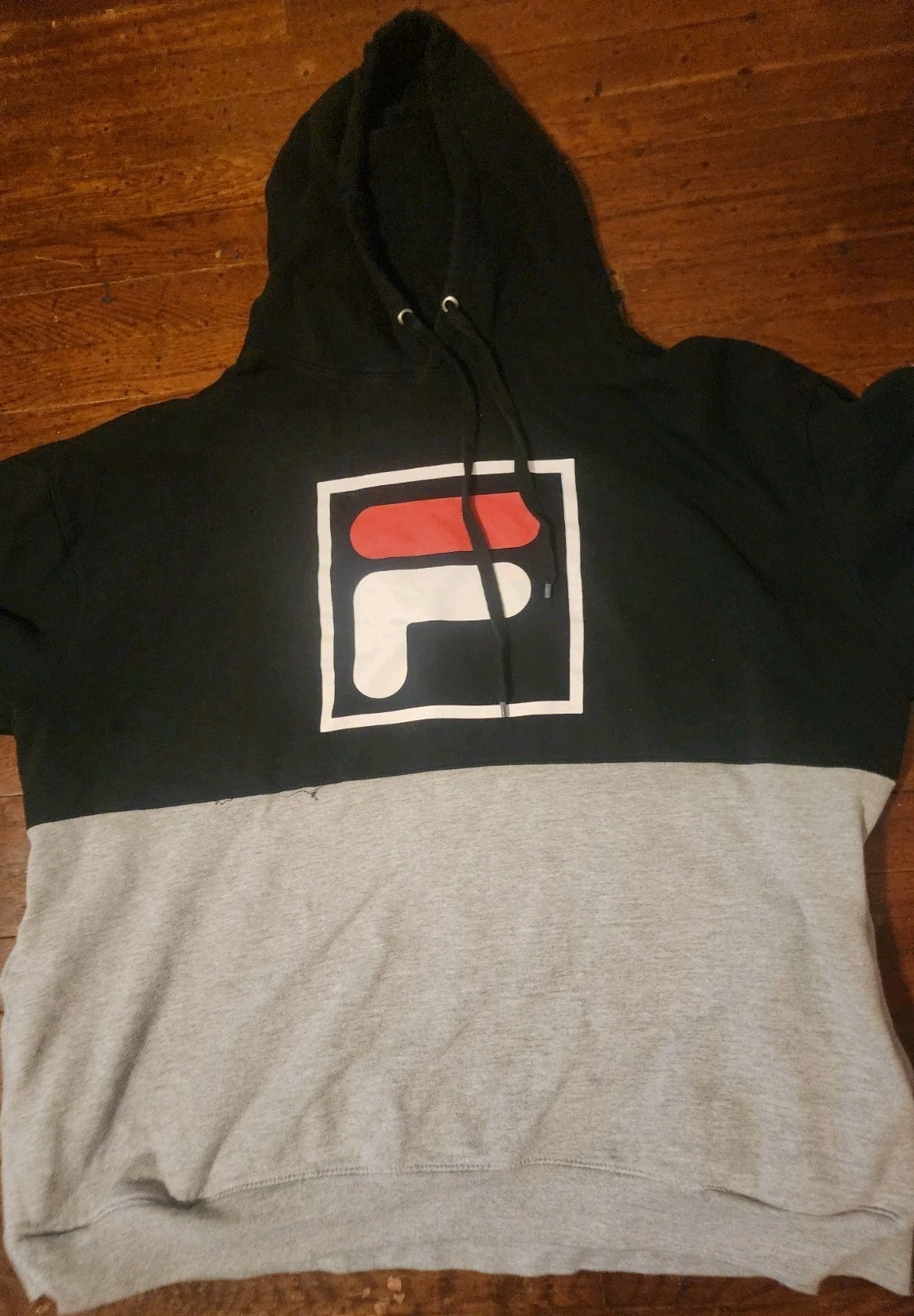 Felpa con cappuccio Fila uomo taglia 3XL grigio nero