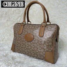 CELINE Old Celine Boston Bag C Macadam pelle tela donna usata dal Giappone