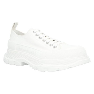 Alexander McQueen Tread Slick Lace Up in White Herren Sneaker Weiß