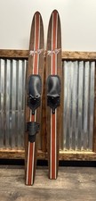 Vintage AMF Voit Water Skis Wood 67β Montego Slalom Wood Lake Decor USA Made