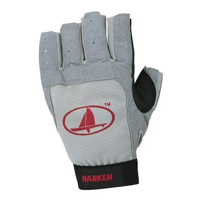 Harken Sport Classic 3/4 Finger Glove Large Grey/Black/Red