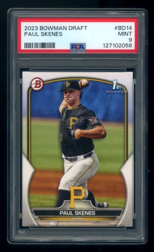 2023 Bowman Draft 1st #BD14 Paul Skenes RC Rookie PSA 9 Mint PIRATES