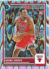 2023-24 Panini Hoops Premium Stock Adama Sanogo Silver Prizm SP RC Bulls